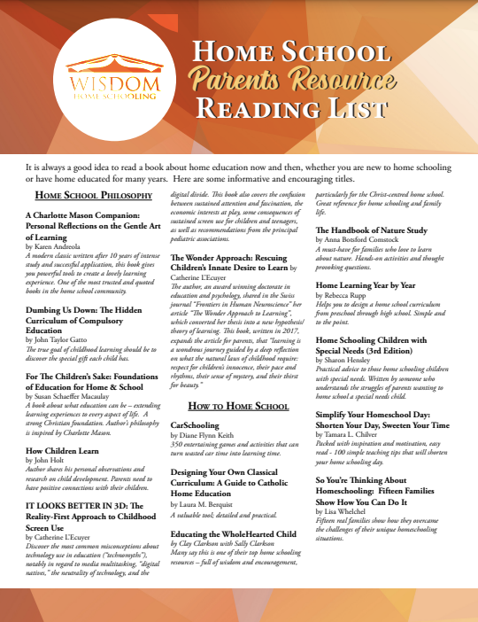 Parent Reading List