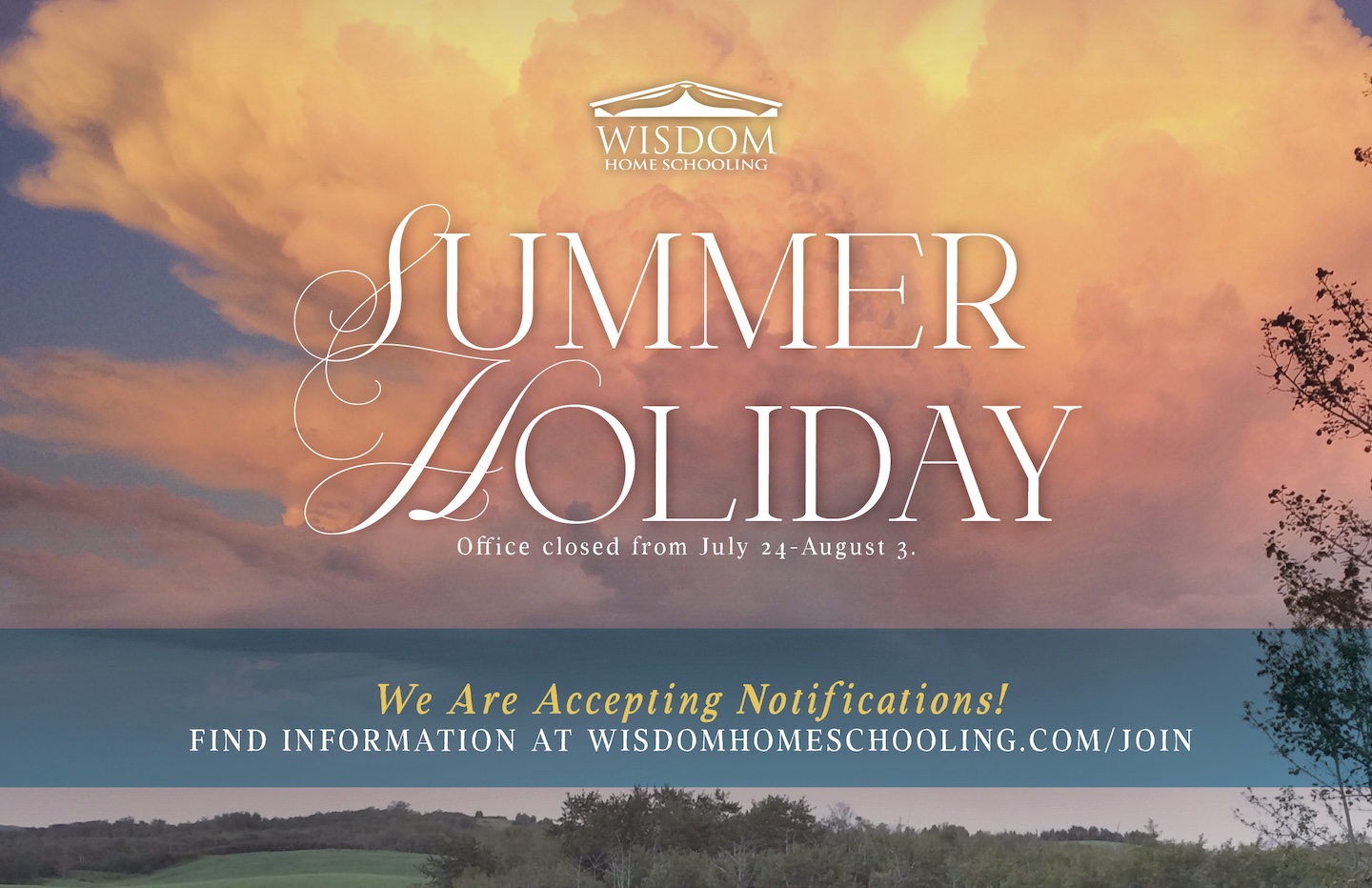 Summer Holday 2026 landscape WISDOM