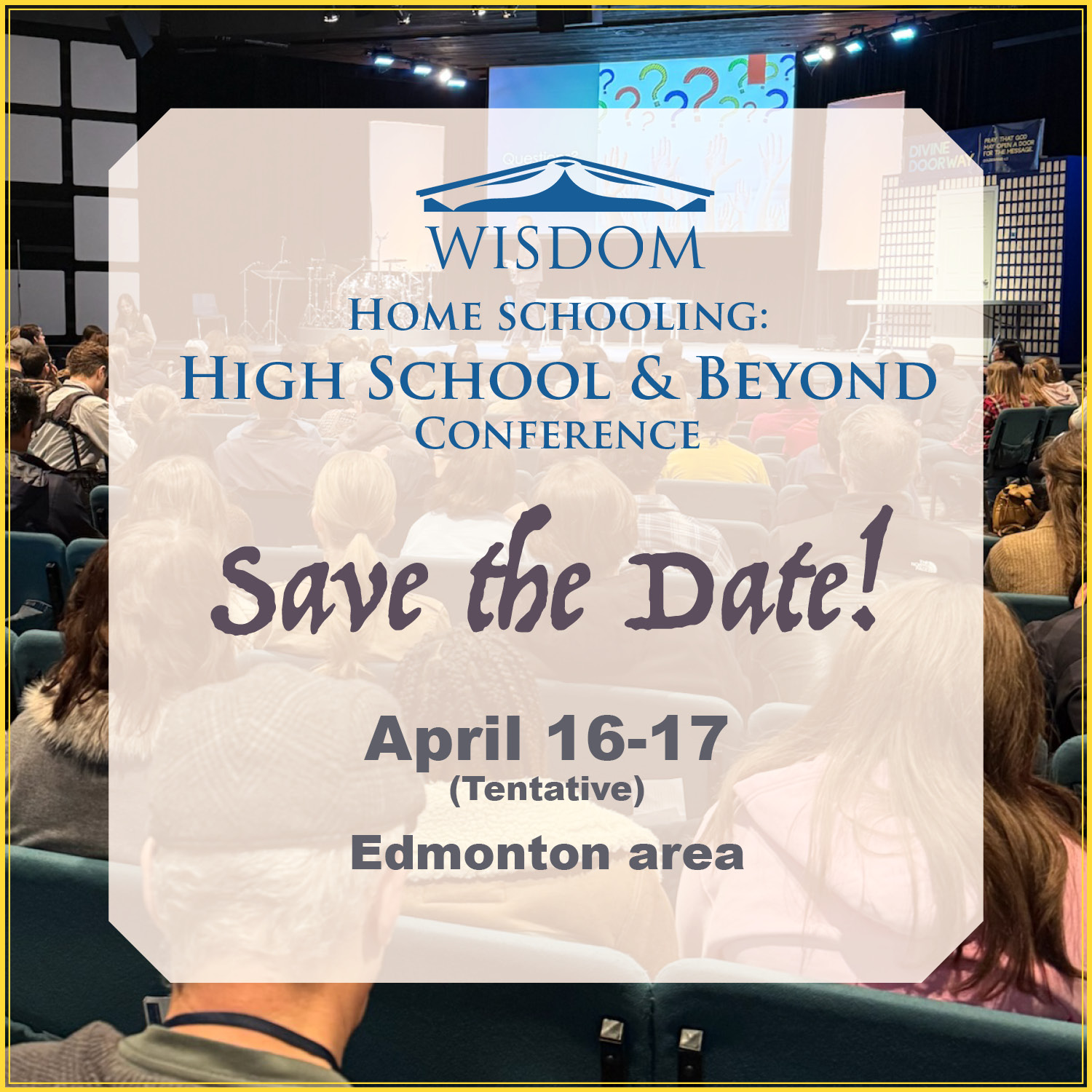 Save the date! April 16-17, 2027