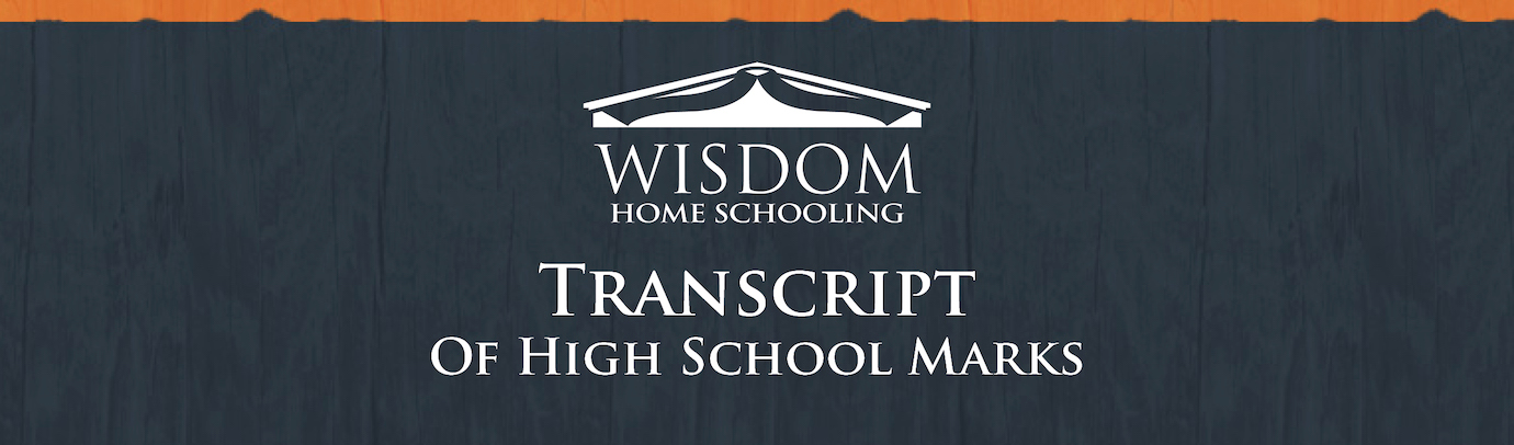 TRANSCRIPT  OF HIGH SCHOOL MARKS